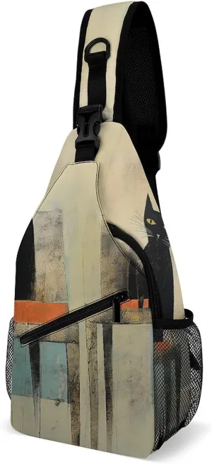 Crossbody Bag for Women Men Chest Bag Cool Dolphin Sling Bag Crossbody Shoulder Bag Sling Backpack