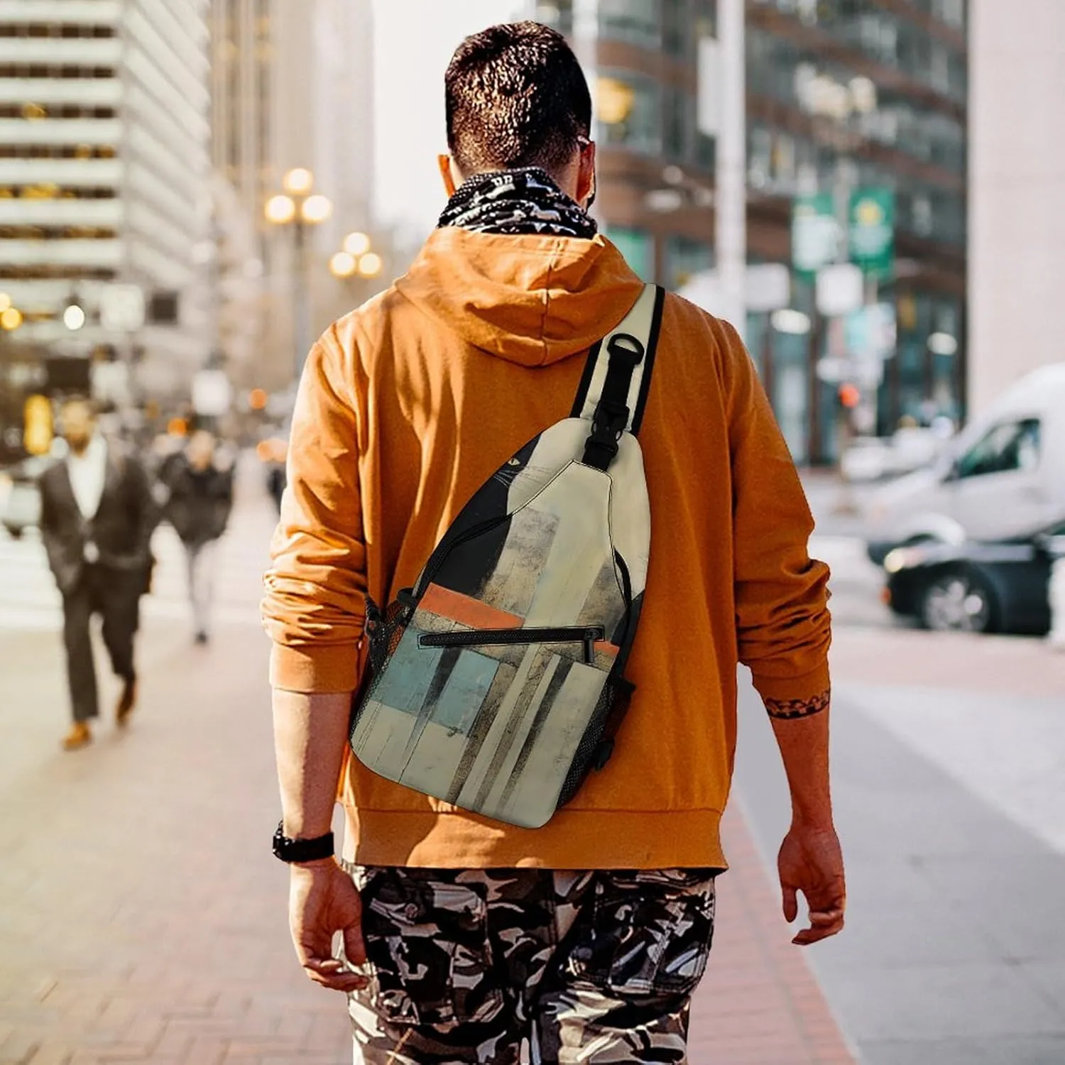 Crossbody Bag for Women Men Chest Bag Cool Dolphin Sling Bag Crossbody Shoulder Bag Sling Backpack