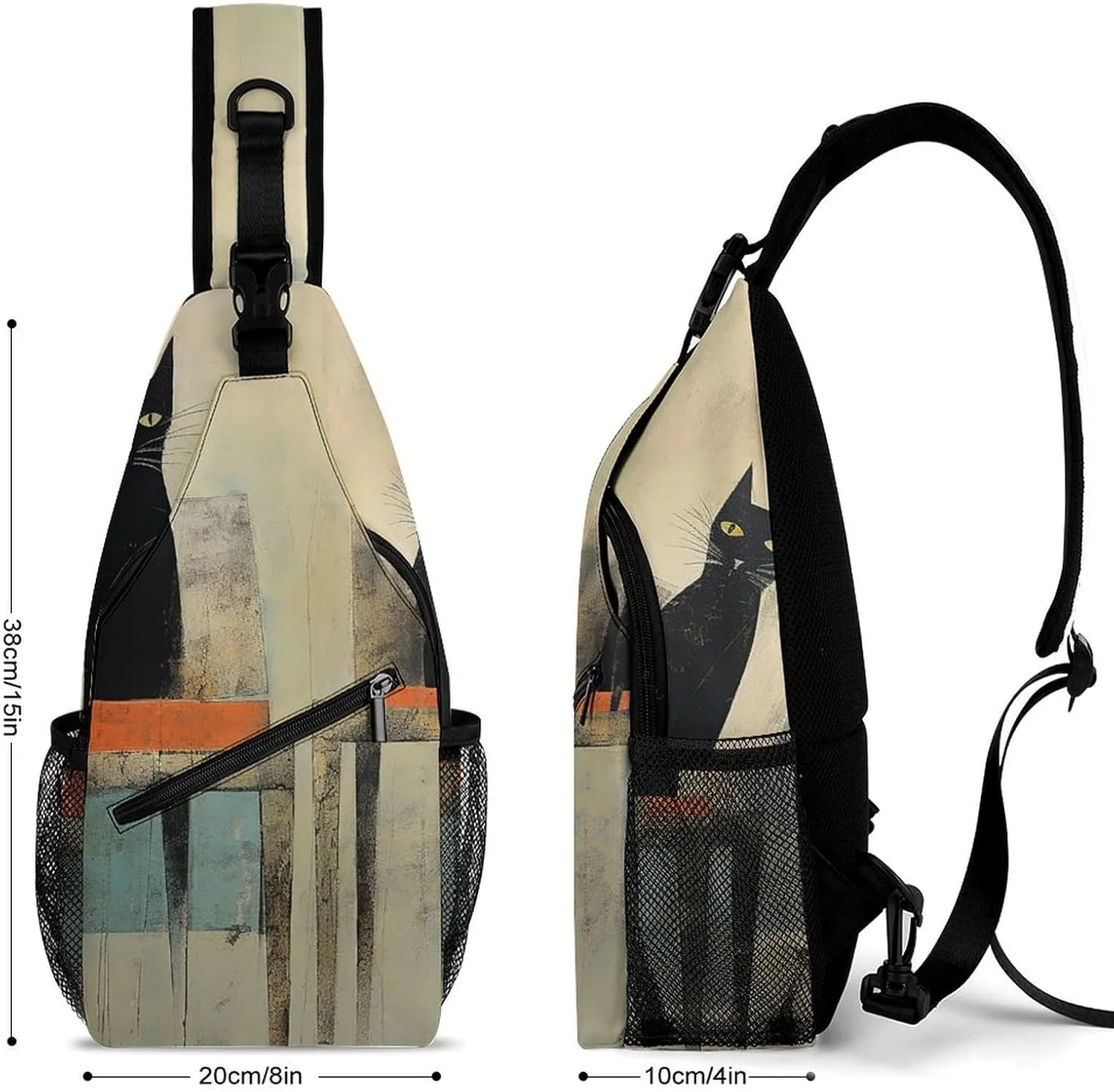 Crossbody Bag for Women Men Chest Bag Cool Dolphin Sling Bag Crossbody Shoulder Bag Sling Backpack