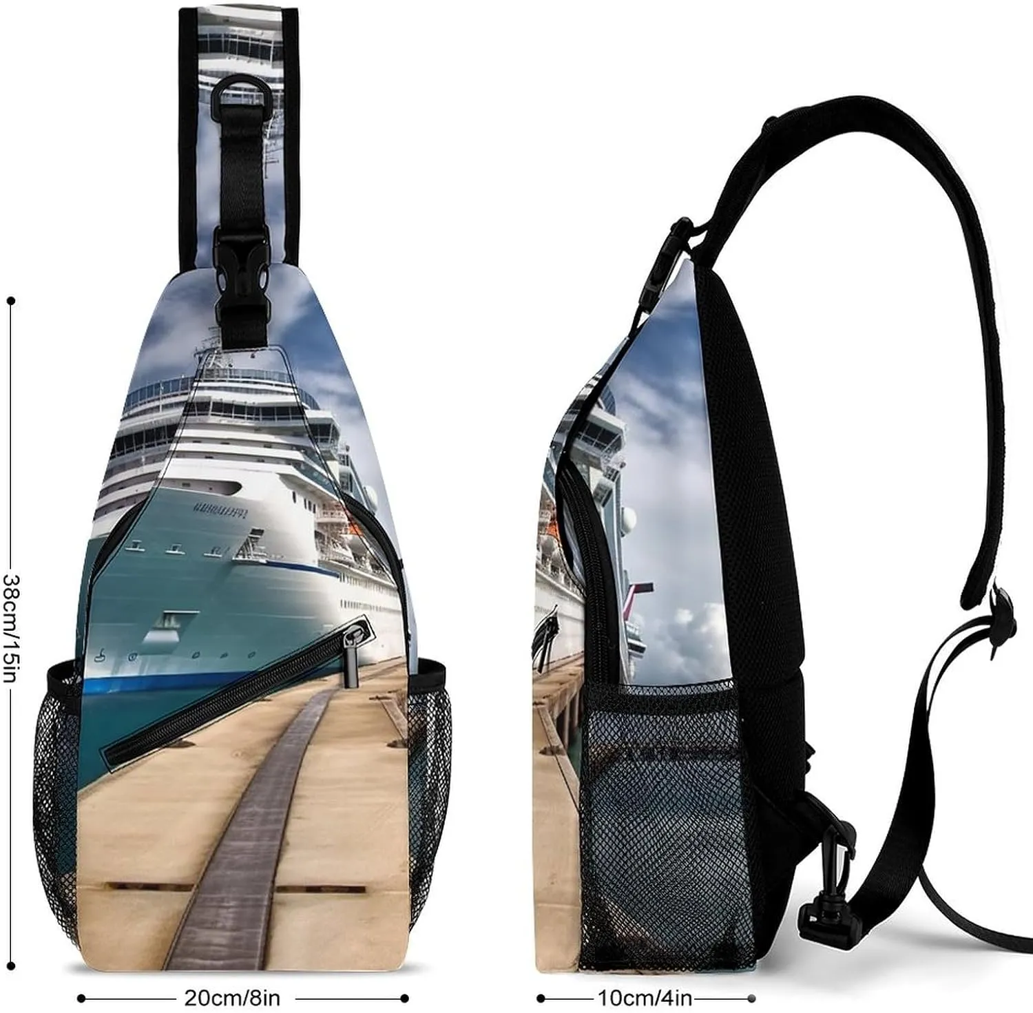 Crossbody Bag for Women Men Chest Bag Cute Sloth Sling Bag Crossbody Shoulder Bag Sling Backpack