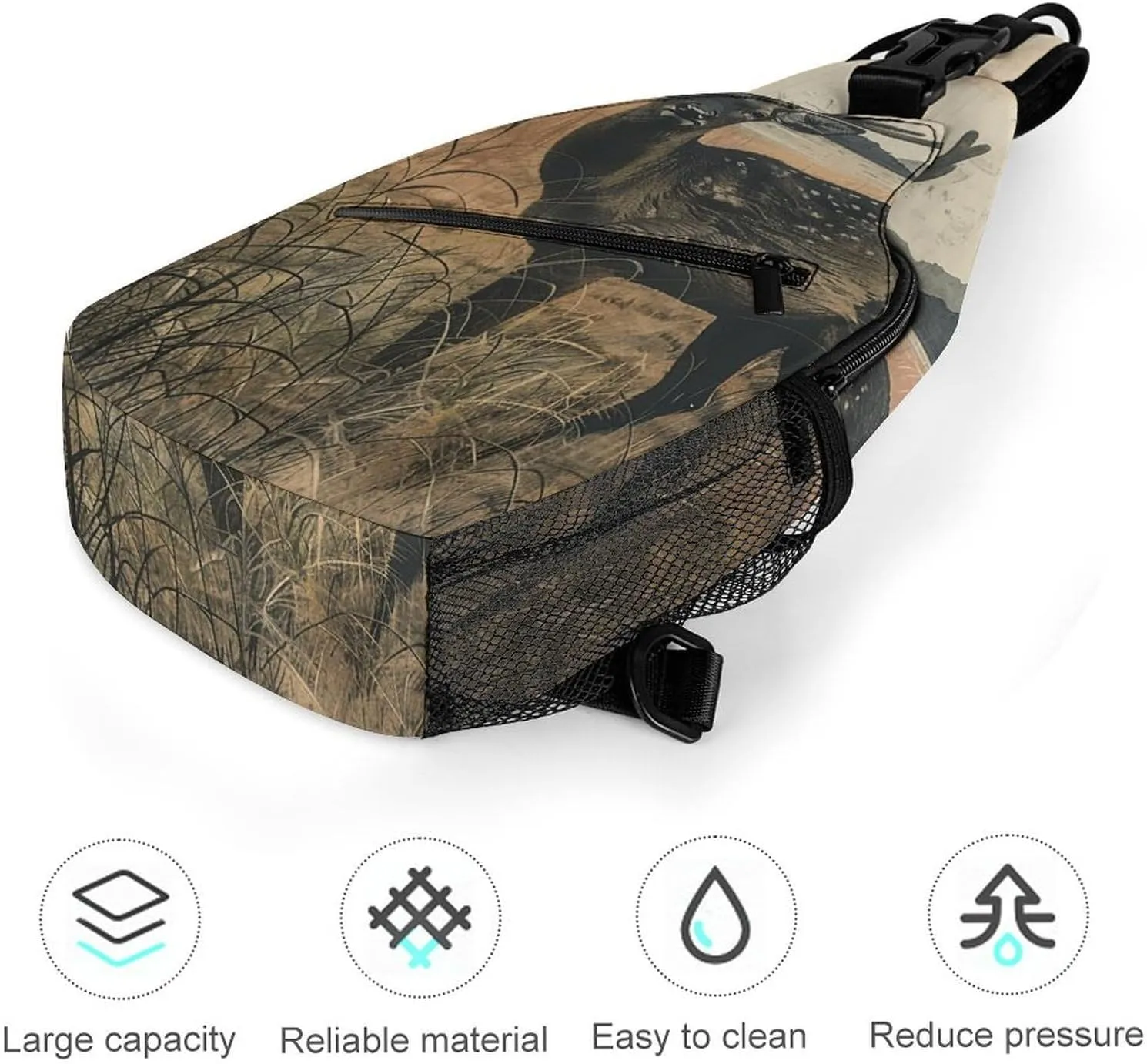 Crossbody Bag for Women Men Chest Bag Dwarf with Blue Beard Sling Bag Crossbody Shoulder Bag Sling Backpack