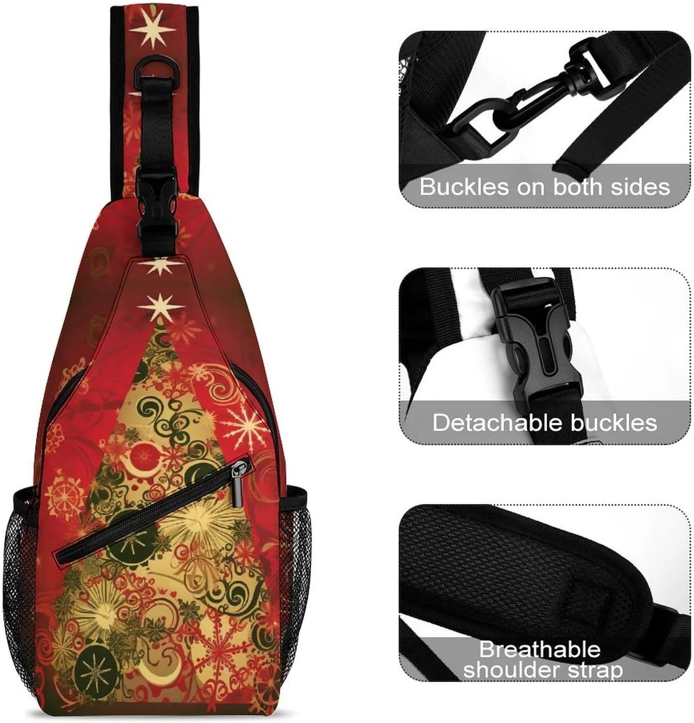 Crossbody Bag for Women Men Chest Bag Pirate Skull Sling Bag Crossbody Shoulder Bag Sling Backpack