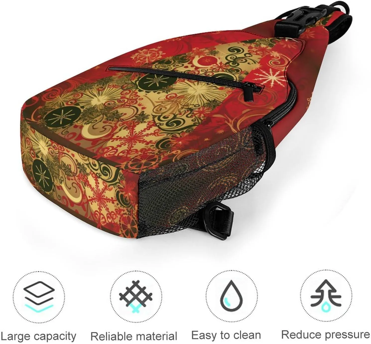 Crossbody Bag for Women Men Chest Bag Pirate Skull Sling Bag Crossbody Shoulder Bag Sling Backpack