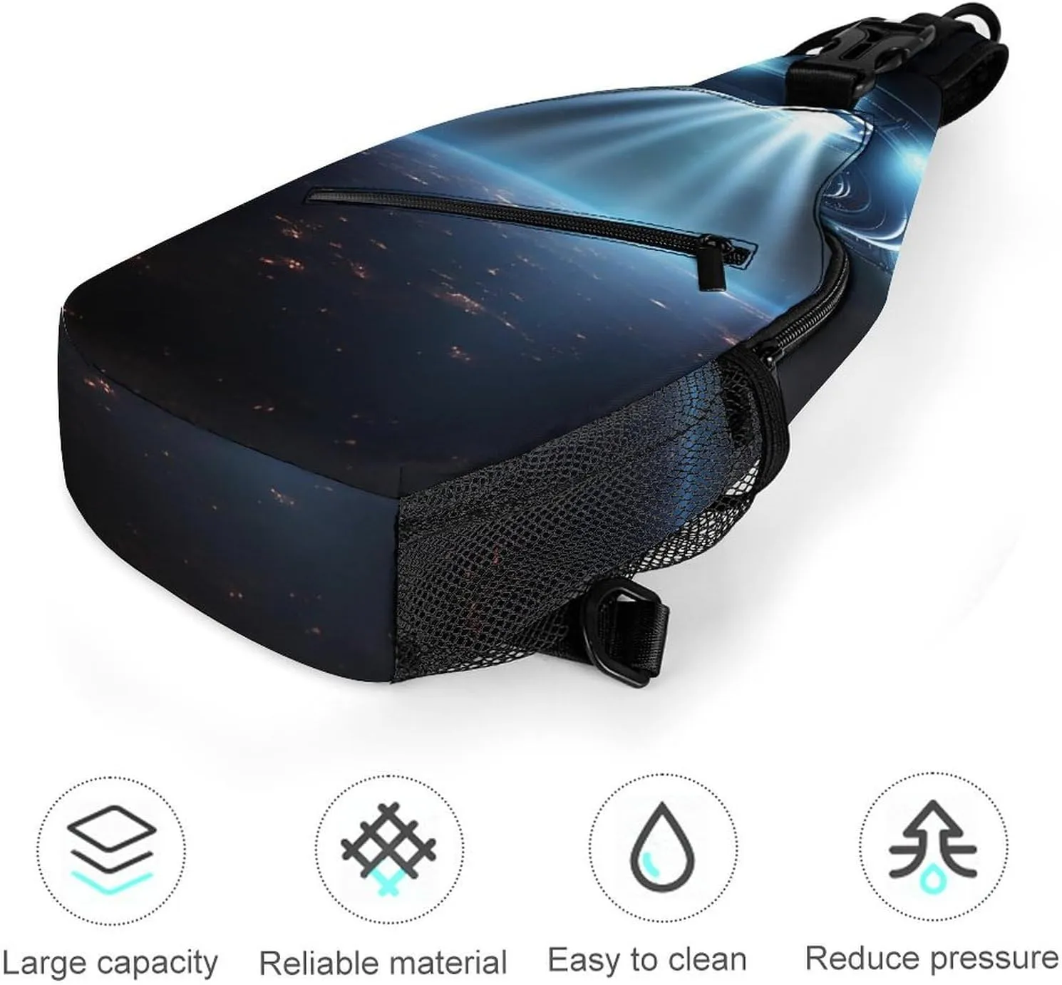 Crossbody Bag for Women Men Chest Bag Summer Parrot Pineapple Bird Sling Bag Crossbody Shoulder Bag Sling Backpack