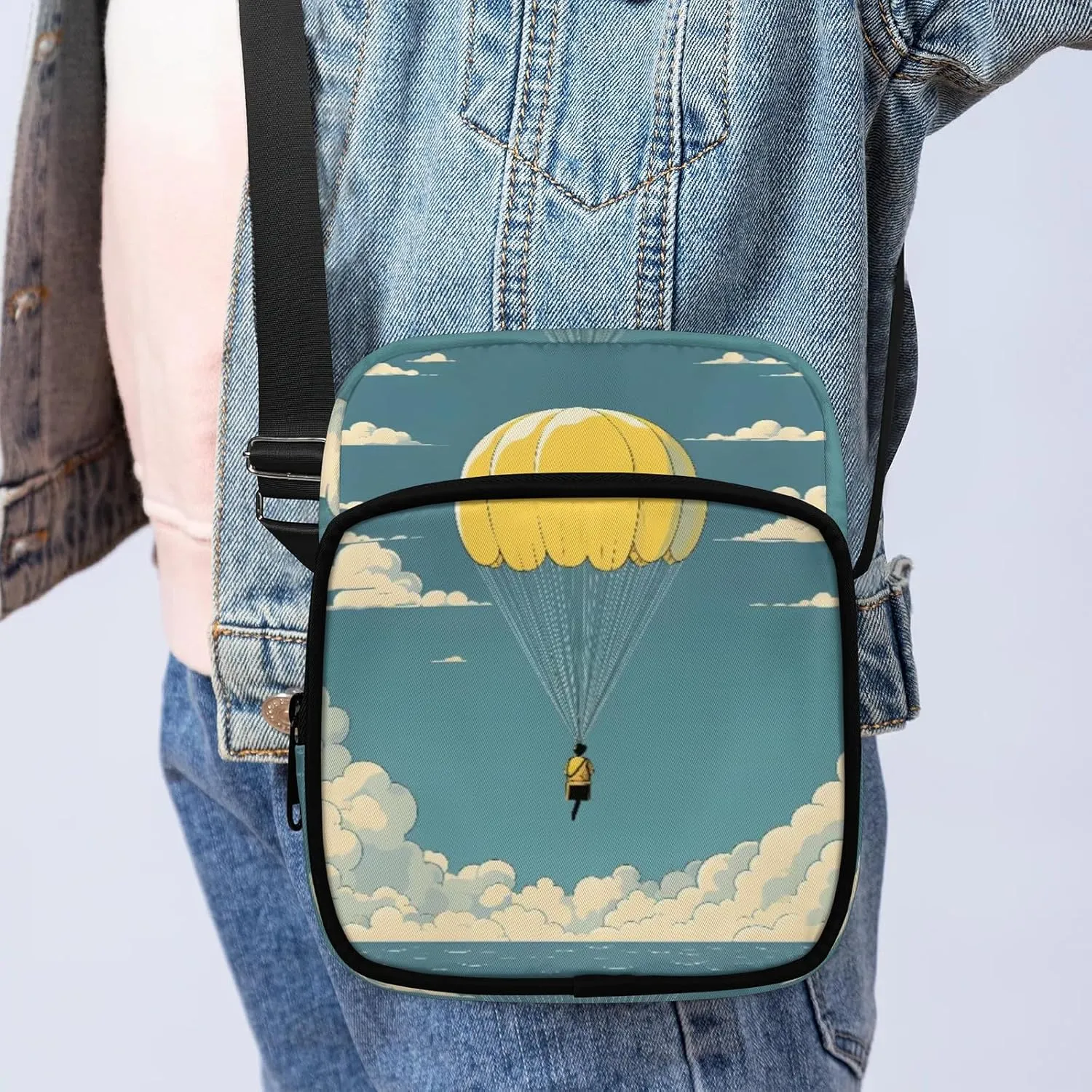 Crossbody Bag Small Sling Backpack Shoulder Bags Chest Pack Cross Body Daypack Artistic Football Belt Purse