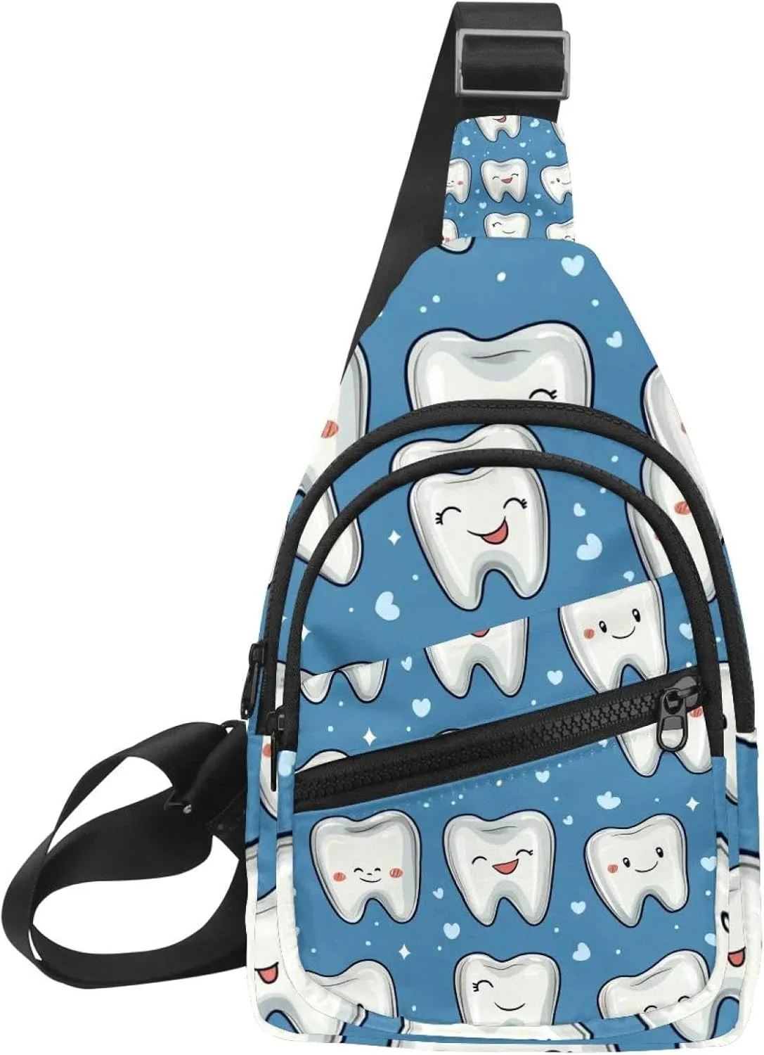 Crossbody Bags for Women Cross Body Bag for Woman Sling Bag Crossbody Bag Cute Teeth Sling Backpack Travel