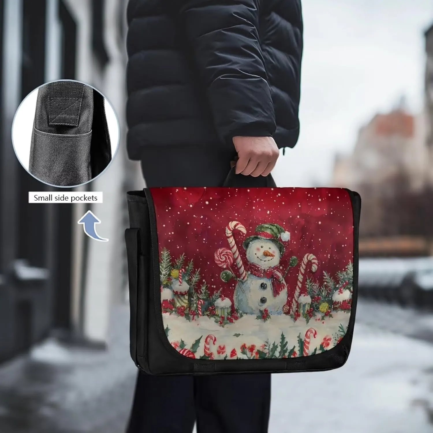 Crossbody Bags for Women Men Large Over the Shoulder Purses and Flap Cross Body Handbags with Side Pocket