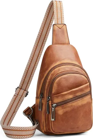 Crossbody Bags for Women Men Sling Bag 5 Pockets Fanny Pack Sling Backpack Chest Daypack Travel Purse Anti Theft