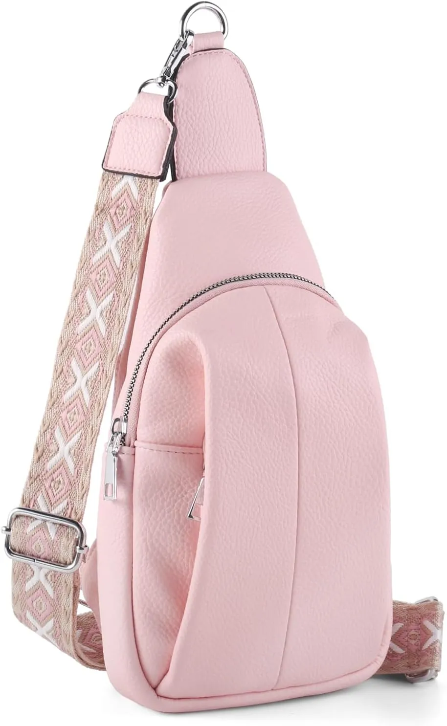 Crossbody Bags for Women,Sling Bag for Women,Fanny Packs Chest Bag for Work Travel Leather Sling Backpack