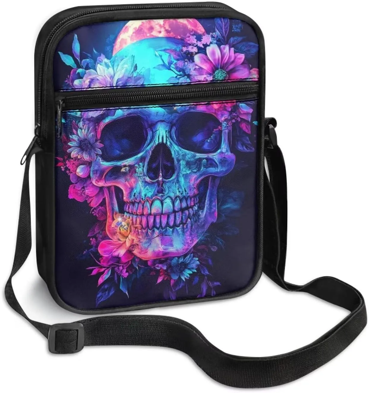 Crossbody Purse for Women Polyester Messenger Bag with Multi-Function Pockets Small Cell Phone Purse for Travel