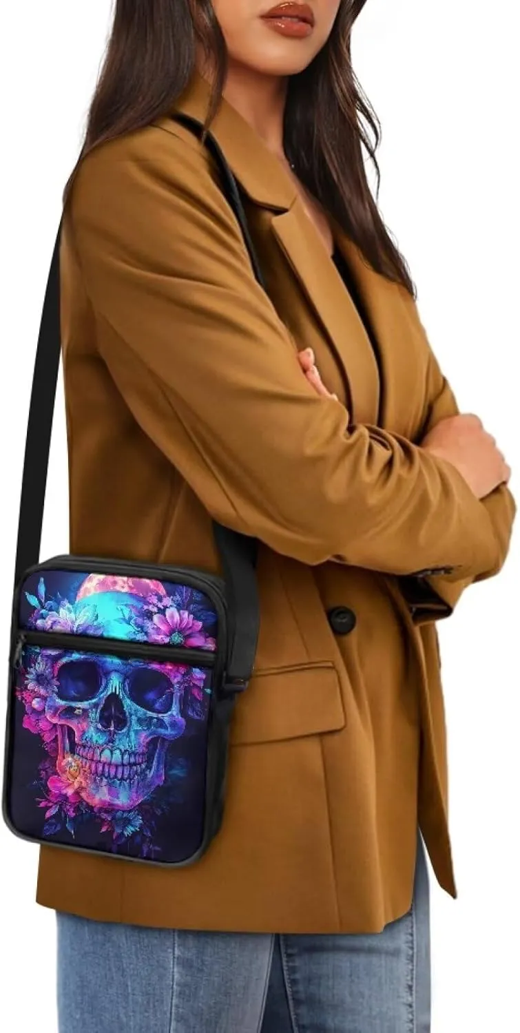 Crossbody Purse for Women Polyester Messenger Bag with Multi-Function Pockets Small Cell Phone Purse for Travel