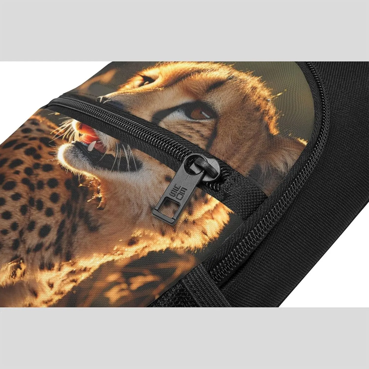 Crossbody Sling Backpack Sling Bag for Men Women Cross Chest Bag Shoulder Bag Cheetah Travel Hiking Daypack