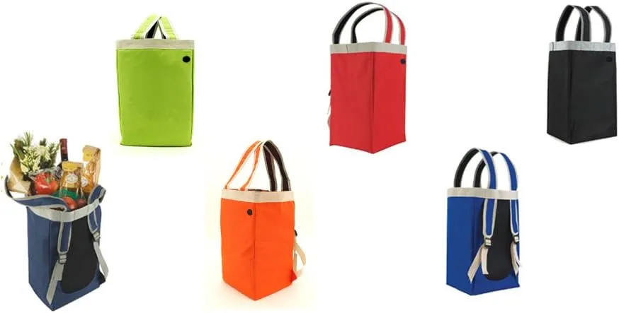Crossover Tote&Backpack/Shoulder Tote Bag/Multifunction Backpack (Black)