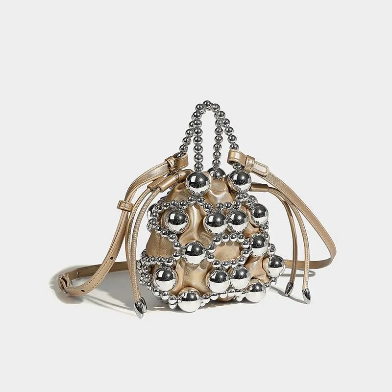Cute Crossbody Bag Purse for Women, Aesthetic Fashion Sling Purse Harajuku Y2k Purse Handbags Ladies Hobo Shoulder Bag (golden)