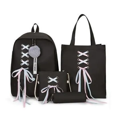 Cute Ribbon Backpack Set