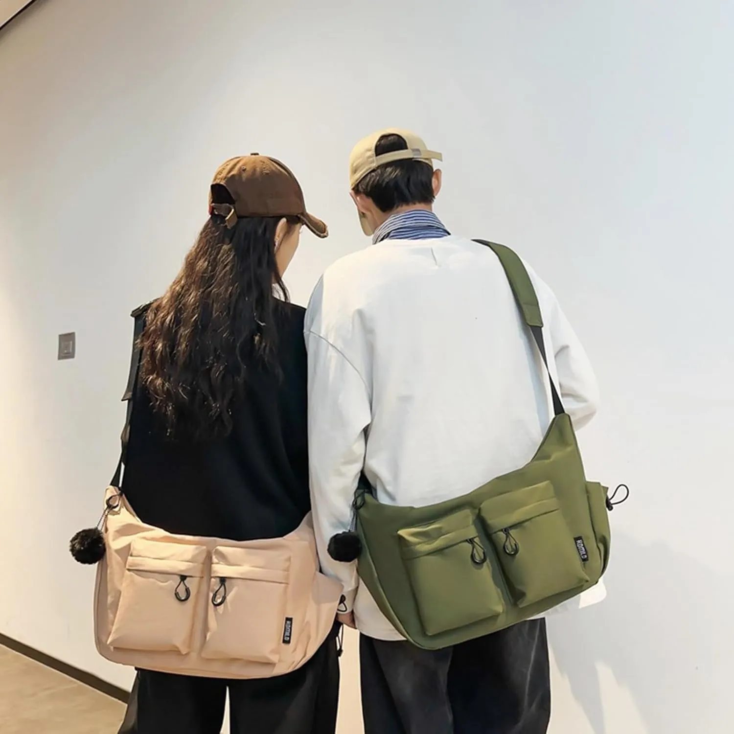 Dallaswind Large Capacity Messenger Canvas Bag, Dallaswind Large Crossbody Bag Shoulder Purse, Vintage Canvas Satchel