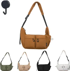 Dallaswind Large Capacity Messenger Canvas Bag, Dallaswind Large Crossbody Bag Shoulder Purse, Vintage Canvas Satchel