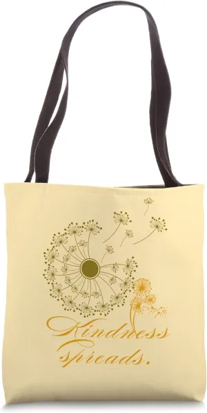Dandelion, flower, kind words, casual, sweet, seed,wish,cute Tote Bag
