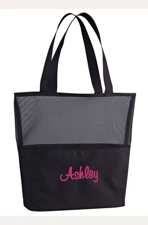 DB Exclusive Personalized Canvas Mesh Tote Bag