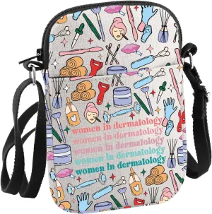 Dermatologist Gift Women in Dermatology Crossbody Bag Skin Care Specialist Gift