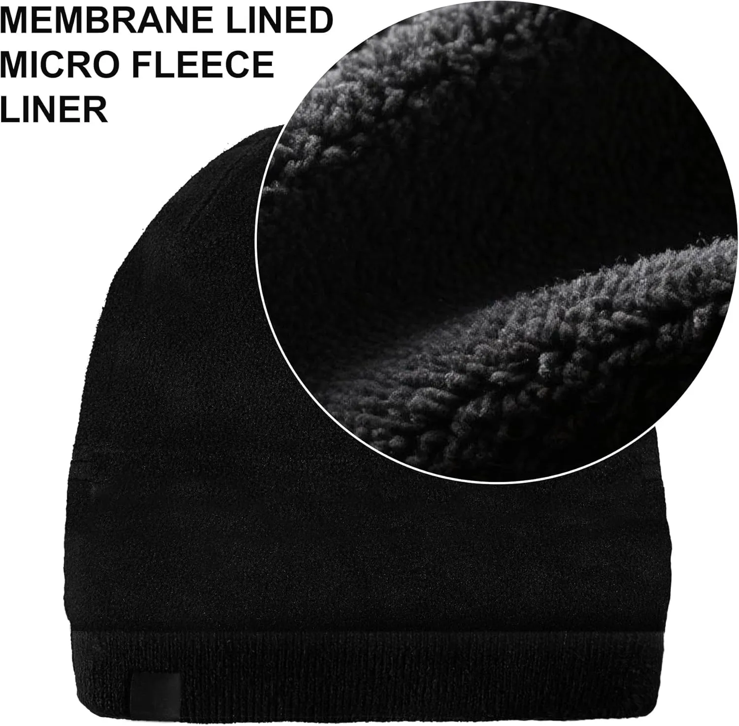 DexShell Waterproof Beanie for Men & Women, Windproof Thermal Winter Hat with Fleece Liner, Cuffed Knit Cap for Cold Weather