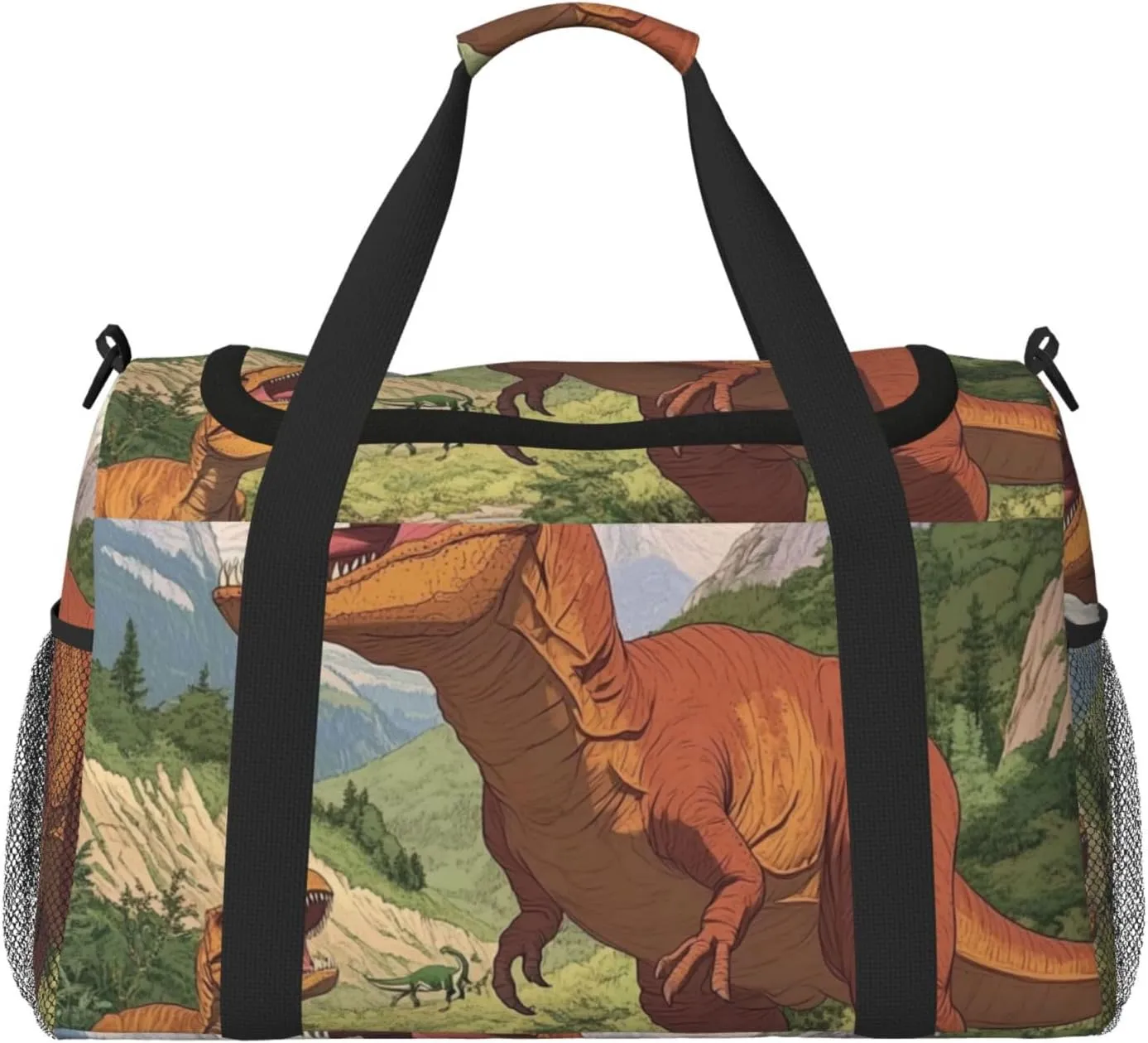Dinosaurs Travel Duffel Bag Tote Bag Sports Gym Bag For Women And Men