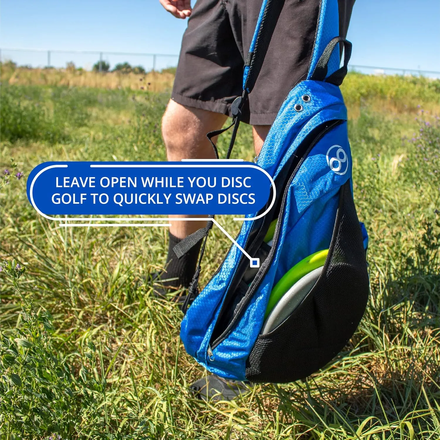 Disc Golf Backpack Slinger Bag | 6-12 Discs | Multiple Colors