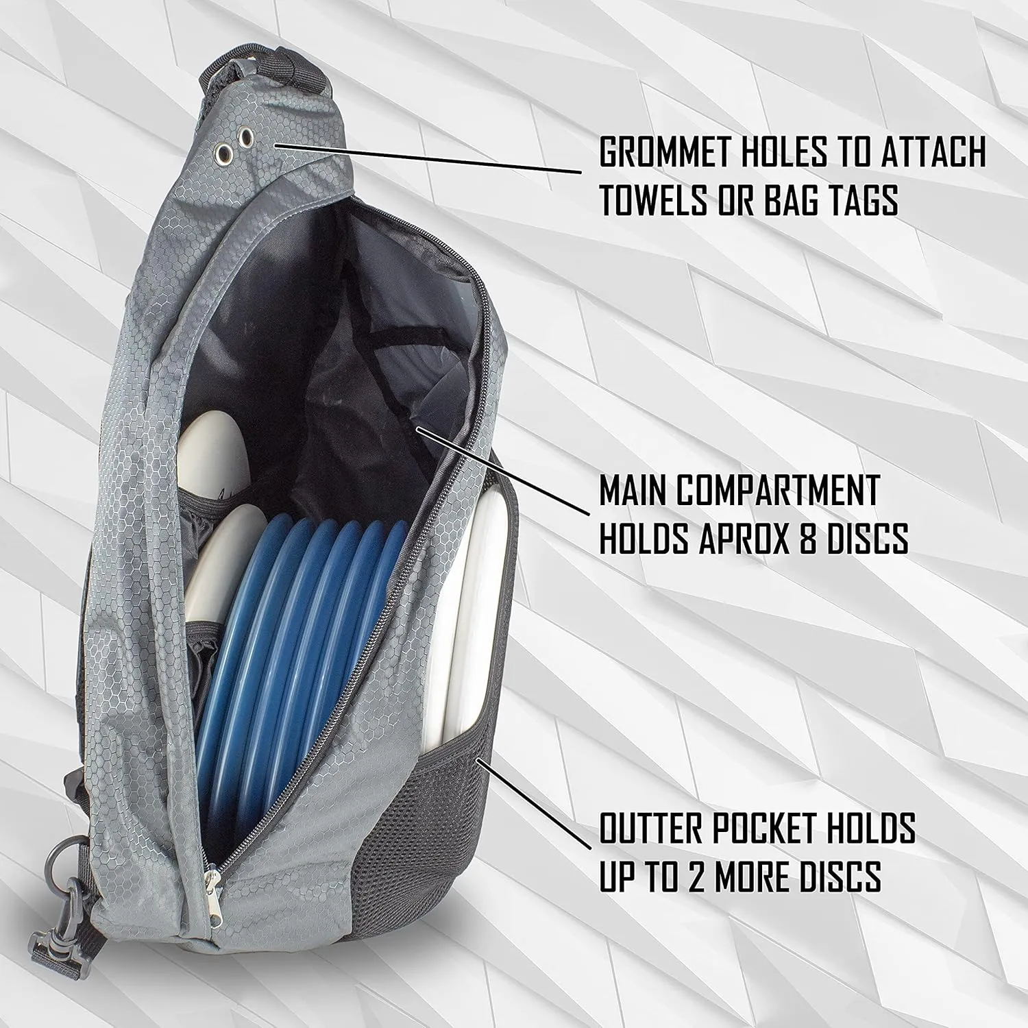 Disc Golf Backpack Slinger Bag | 6-12 Discs | Multiple Colors