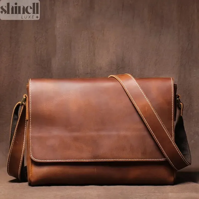 Distinguished Leather Crossbody Bag