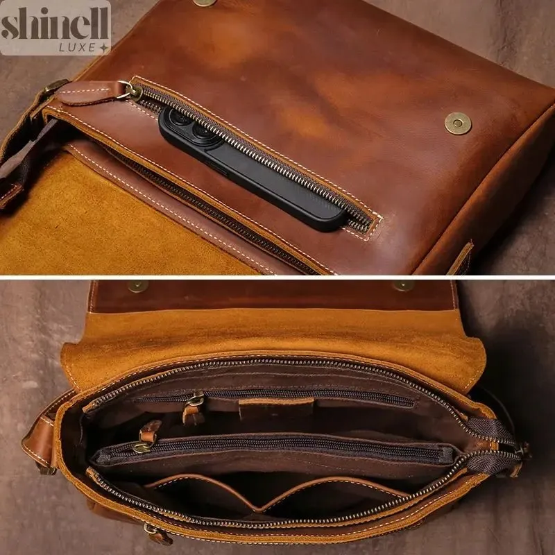 Distinguished Leather Crossbody Bag