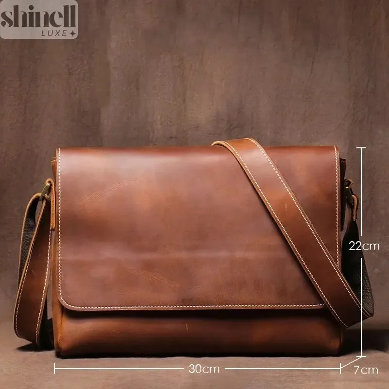 Distinguished Leather Crossbody Bag