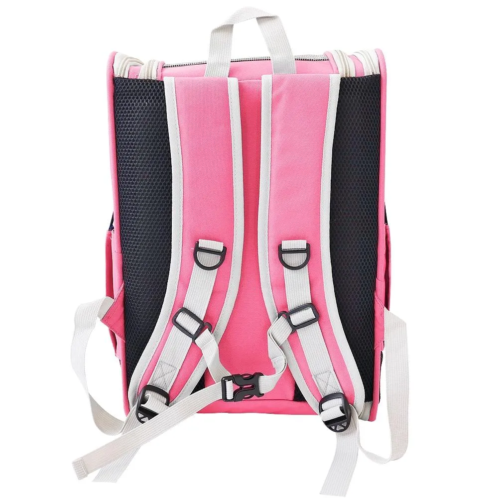 Double Shoulder Dog Cat Carrier Mesh Breathable Puppy Kitten Backpack