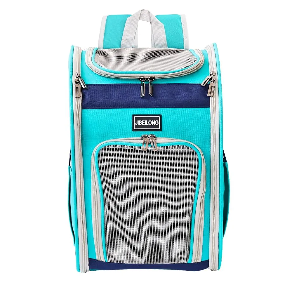 Double Shoulder Dog Cat Carrier Mesh Breathable Puppy Kitten Backpack