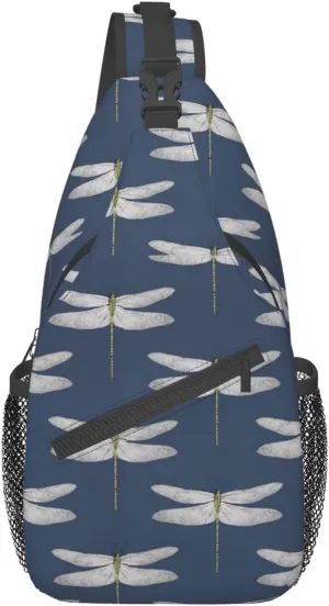 Dragonfly Shoulder Bag Cute Sling Backpack Daypack Casual Backpack Hiking Bag Womens Backpack Bag