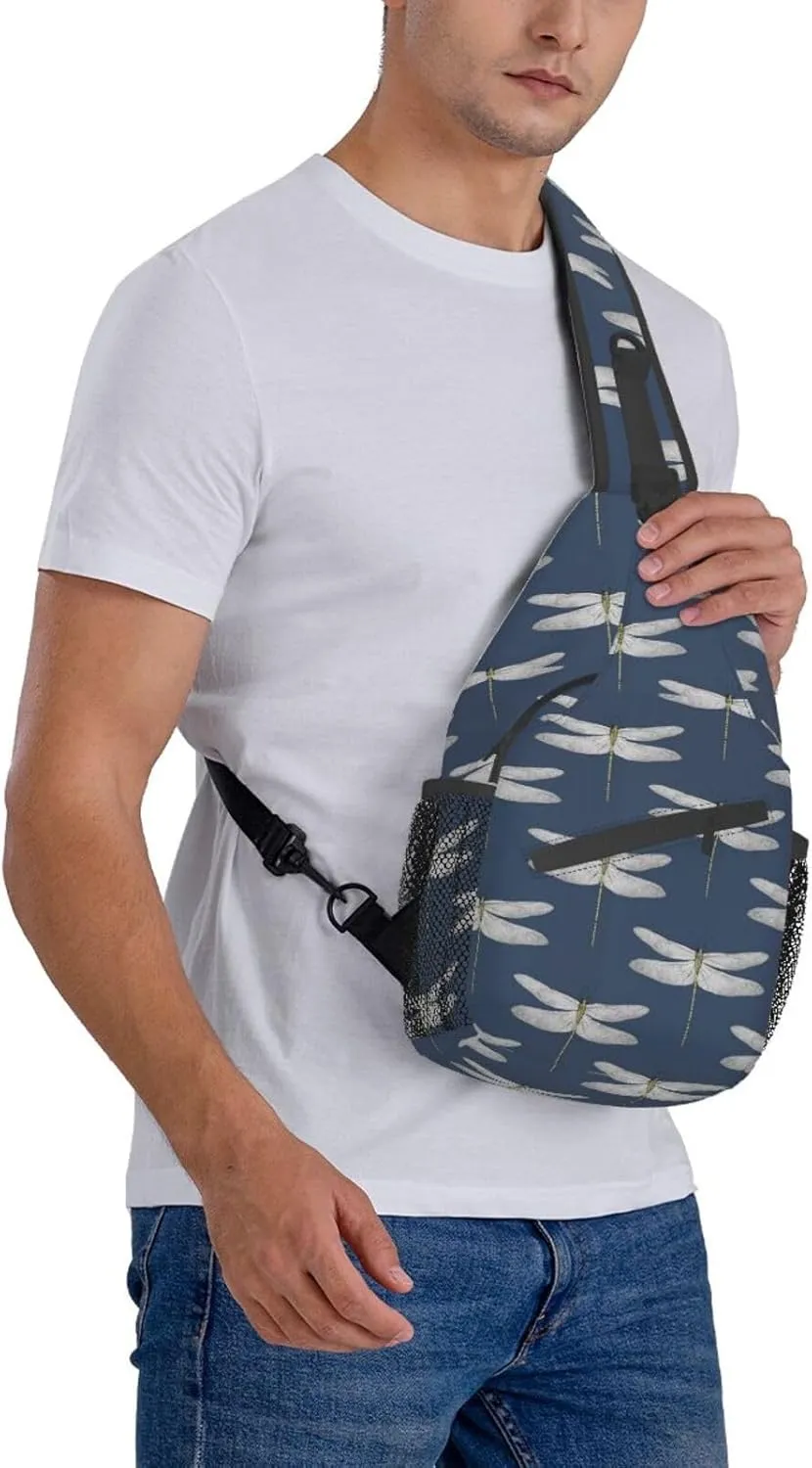 Dragonfly Shoulder Bag Cute Sling Backpack Daypack Casual Backpack Hiking Bag Womens Backpack Bag