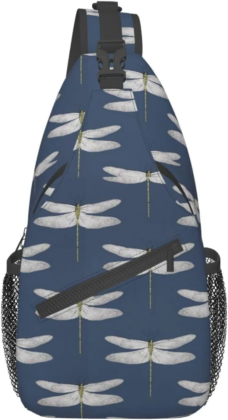 Dragonfly Shoulder Bag Cute Sling Backpack Daypack Casual Backpack Hiking Bag Womens Backpack Bag