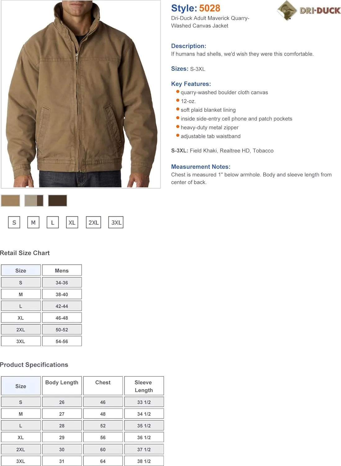 Dri-Duck Men's Maverick Jacket