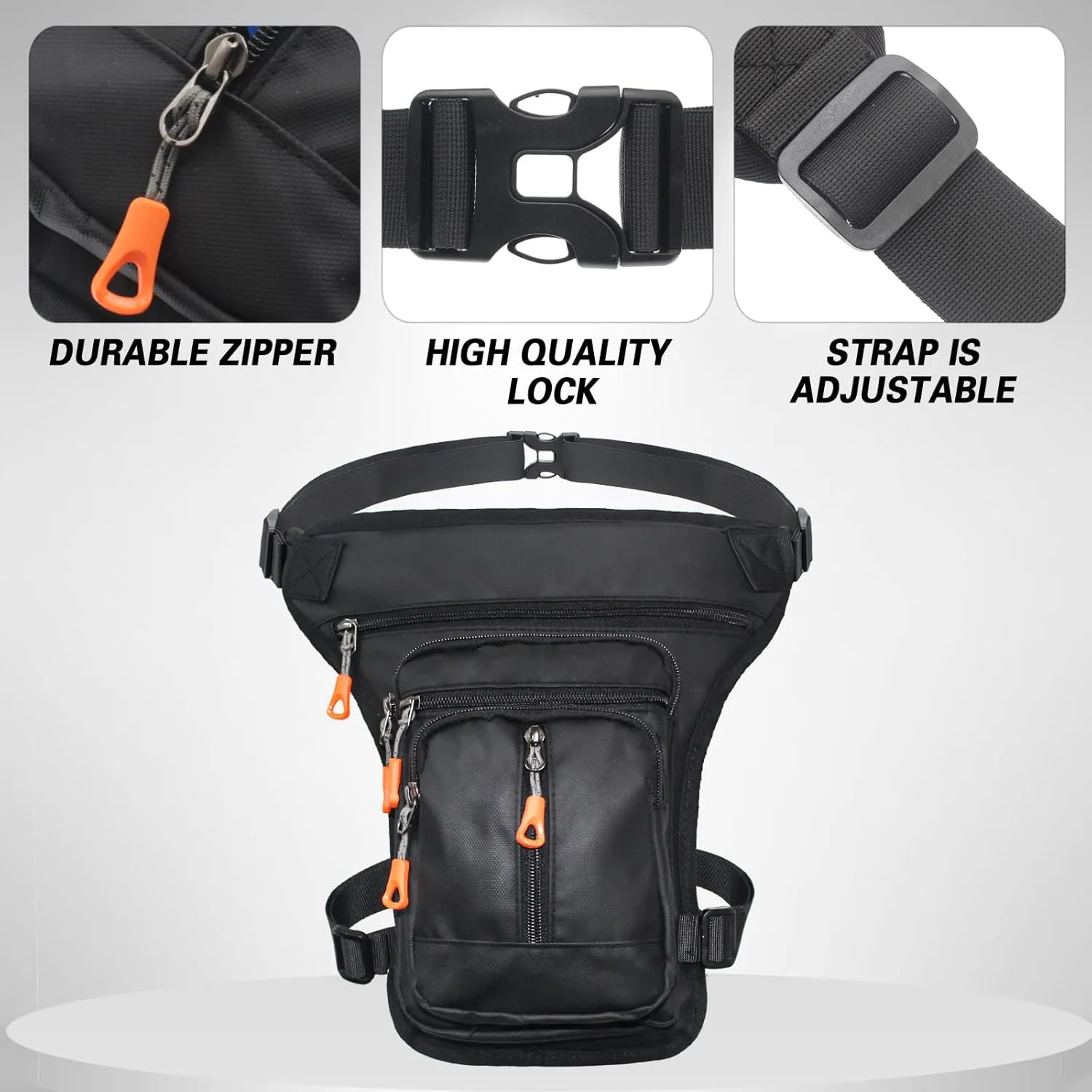 Drop Leg Fishing Tackle Bag for Men and Women - Outdoor Backpack for Fly Fishing, Hiking, Traveling, and Cycling - Waist Bag