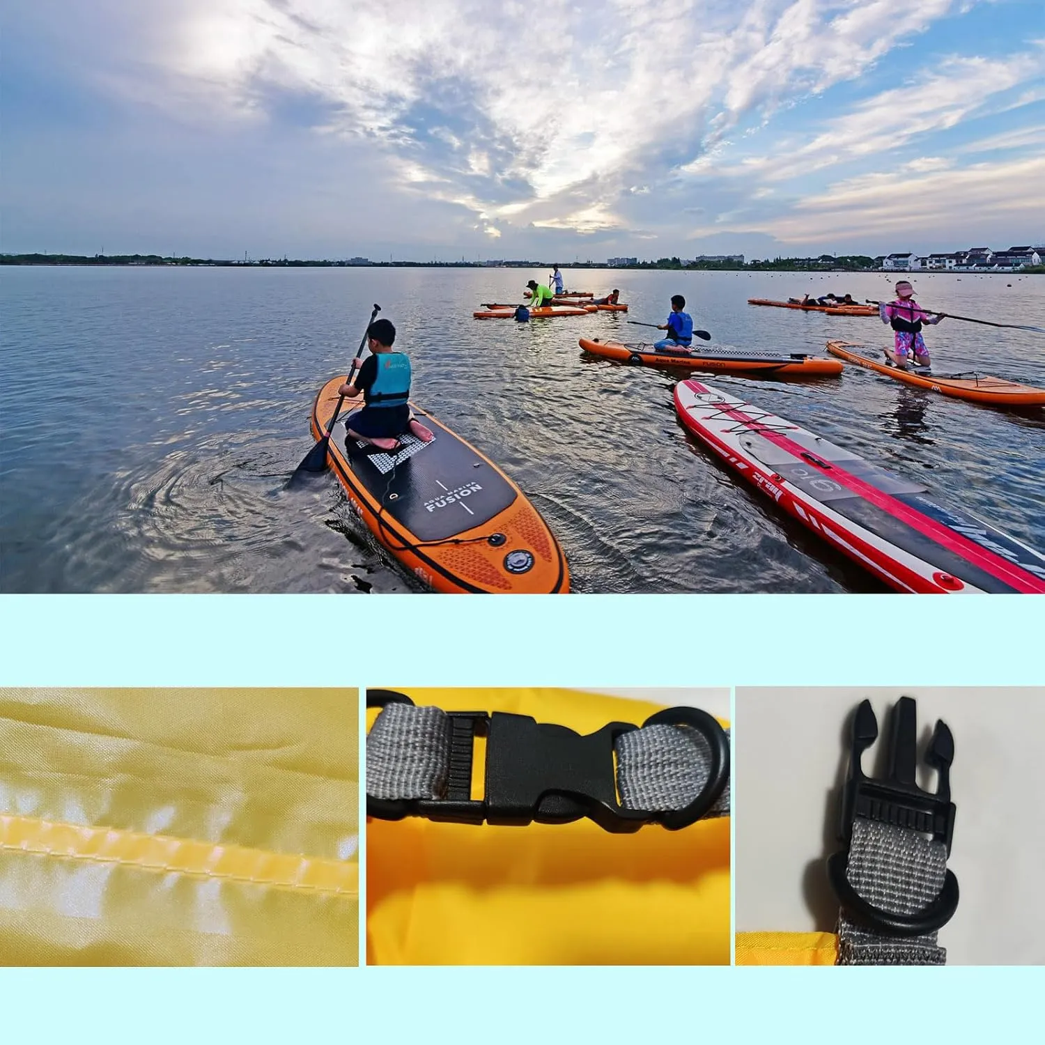 Dry Bags Waterproof, Ultralight Dry Sack, 10L/20L/40L/70L Waterproof Bags,Roll Top Sack for Kayaking, Beach, Rafting, Boating, Hiking, Camping,Swimming (Black, 70L)