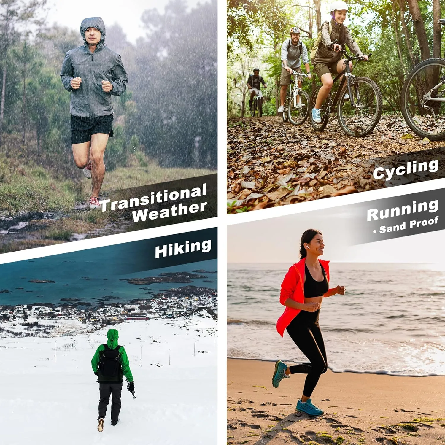 DRYMILE Mountain Waterproof Wool Socks, Winter Waterproof Socks for Wading, Camping, Hiking, Fishing, Skiing - Crew
