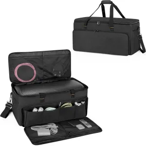 DSLEAF Speaker Bag Compatible with JBL Party Box 200 & 300, Speaker Carry Tote Bag with Multi Pockets for Cables, Charger, Headphone and Other Accessories