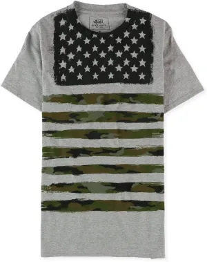 Ecko Unltd. Mens Camo Stars and Stripes Graphic T-Shirt, Grey, Small