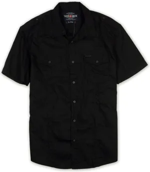 Ecko Unltd. Mens Roberts Ss Woven Button Up Shirt
