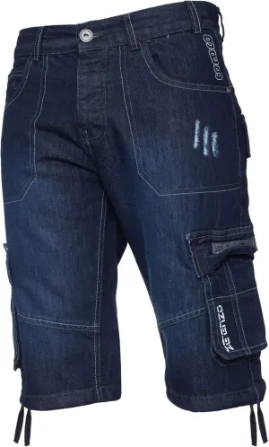 Enzo Jeans Men's Classic Relaxed Fit Cargo Short
