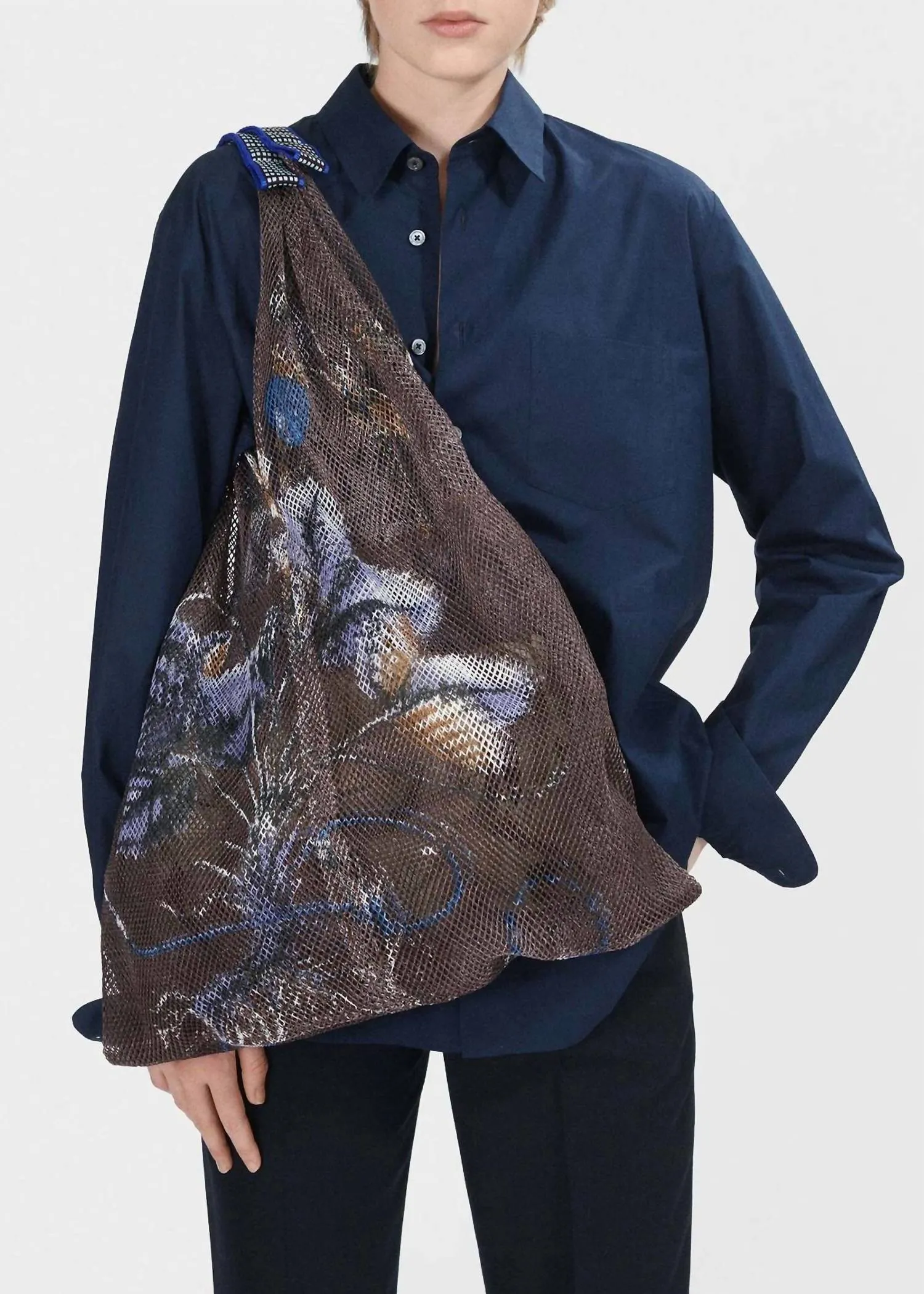 Epice - Botanical Print Mesh Tote Bag