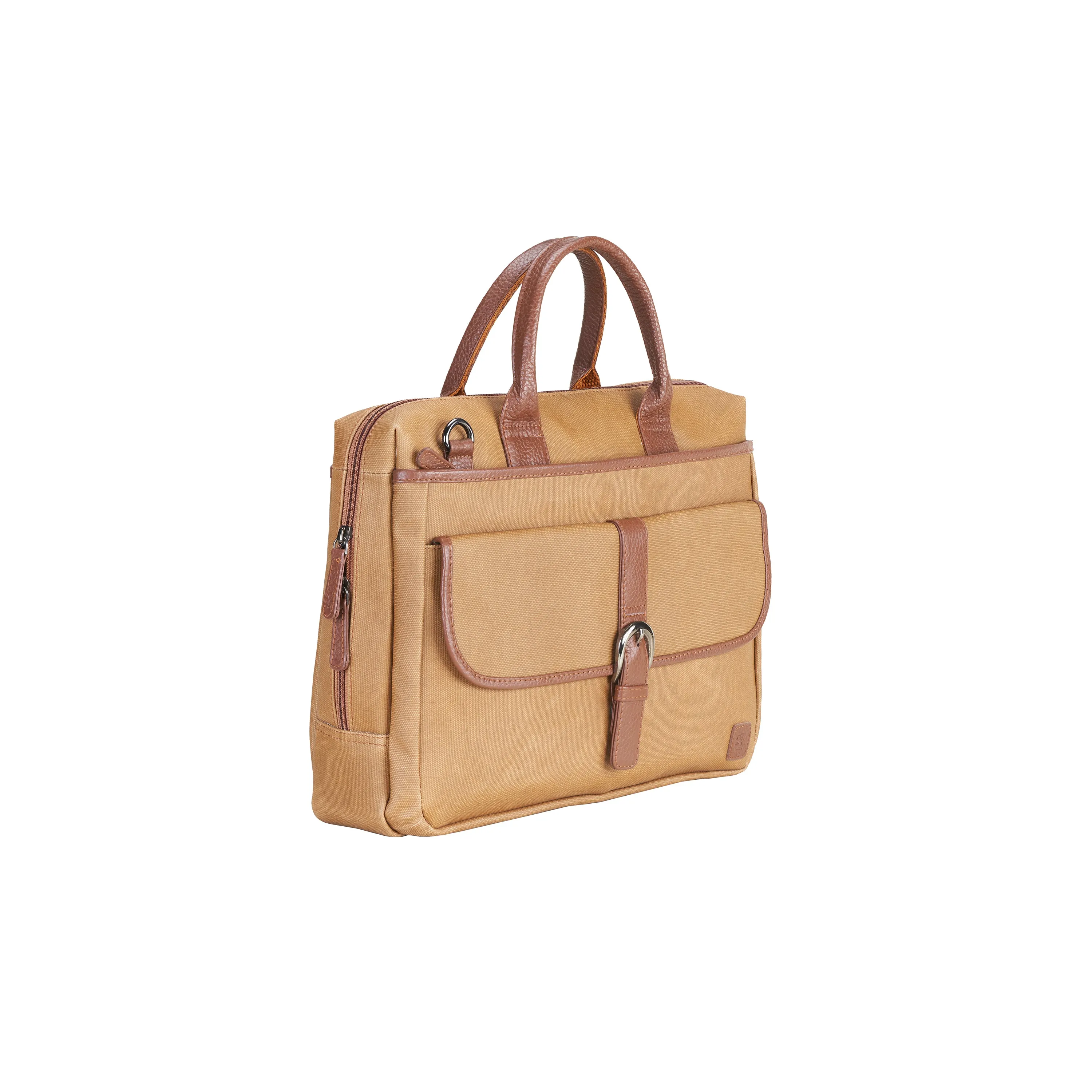 Esquire Laptop Coated Canvas Leather Messenger Bag