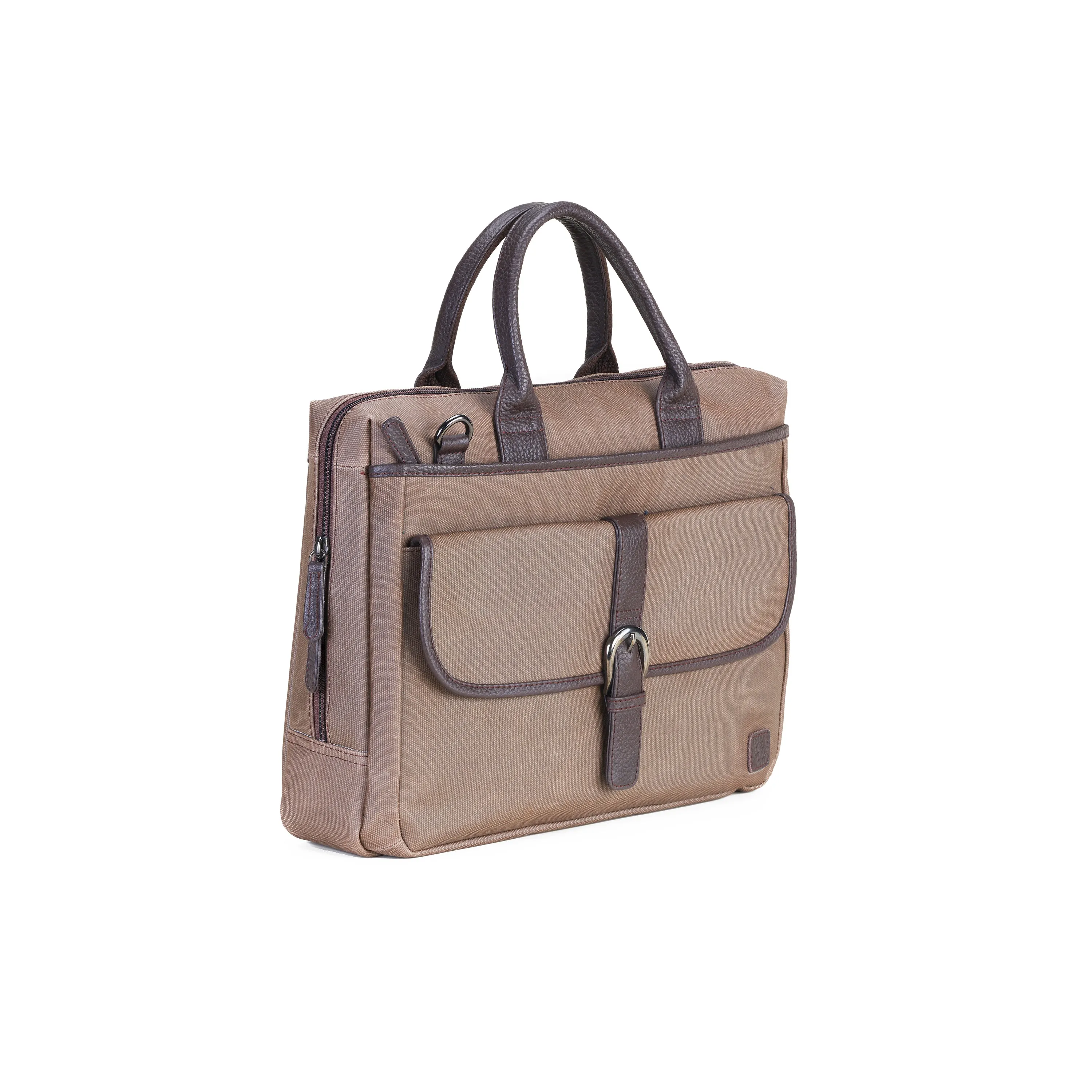 Esquire Laptop Coated Canvas Leather Messenger Bag