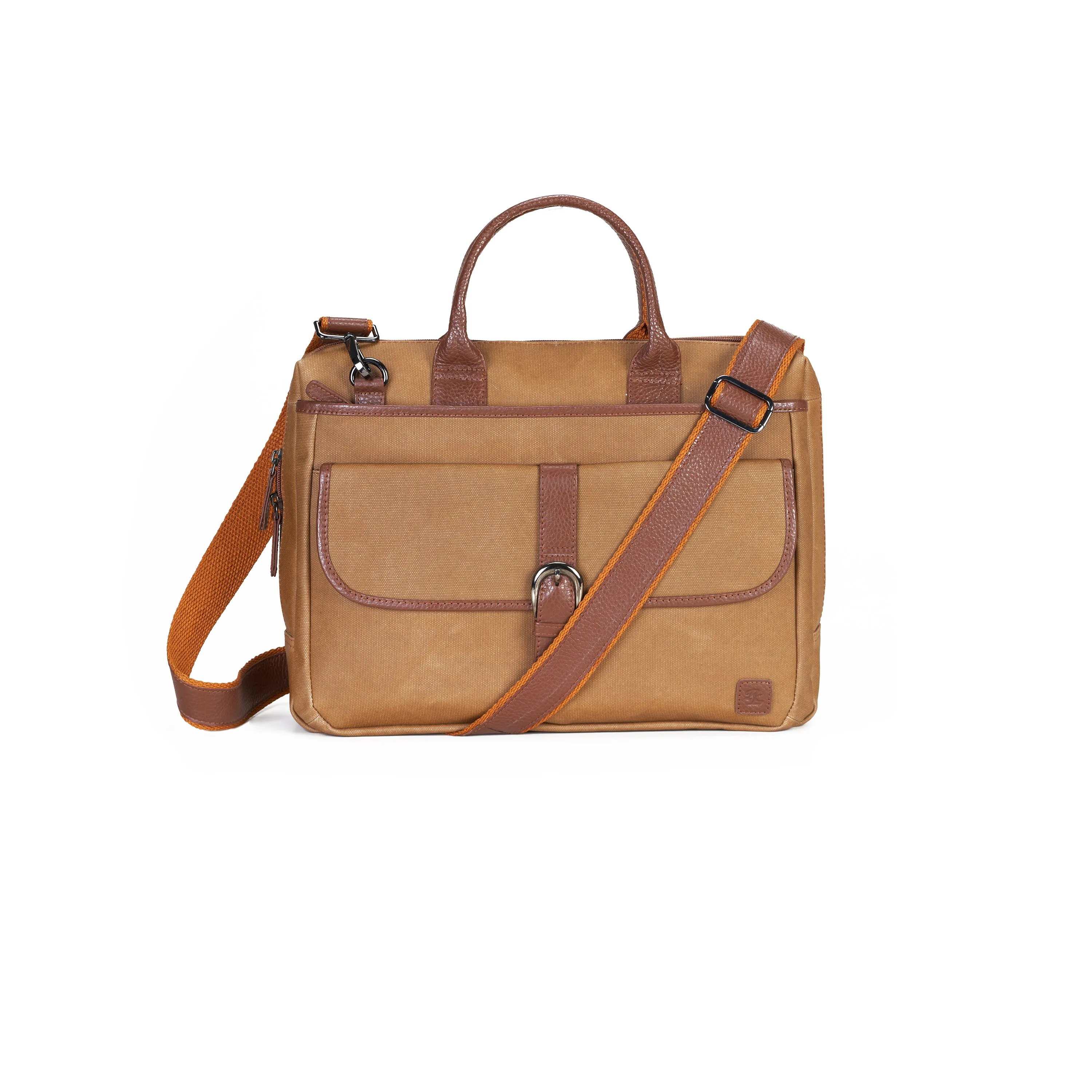 Esquire Laptop Coated Canvas Leather Messenger Bag