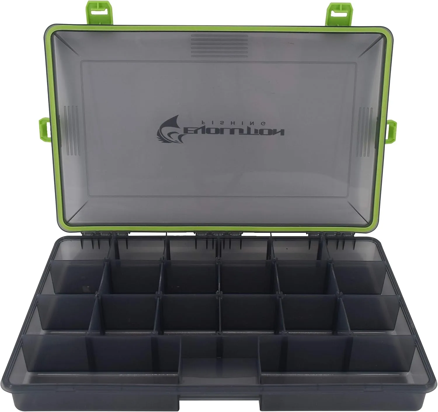 Evolution Outdoor Waterproof Smoked Black 4 Latch 3600 or 3700 Fishing Tackle Tray Multi