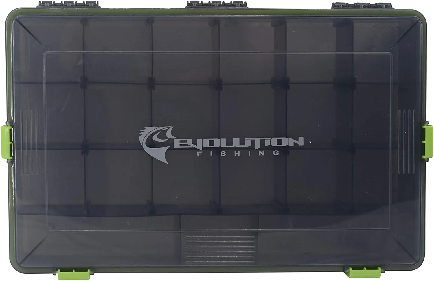 Evolution Outdoor Waterproof Smoked Black 4 Latch 3600 or 3700 Fishing Tackle Tray Multi